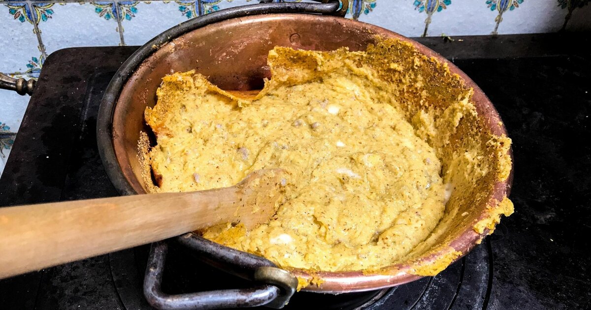 Rezept der Polenta Concia